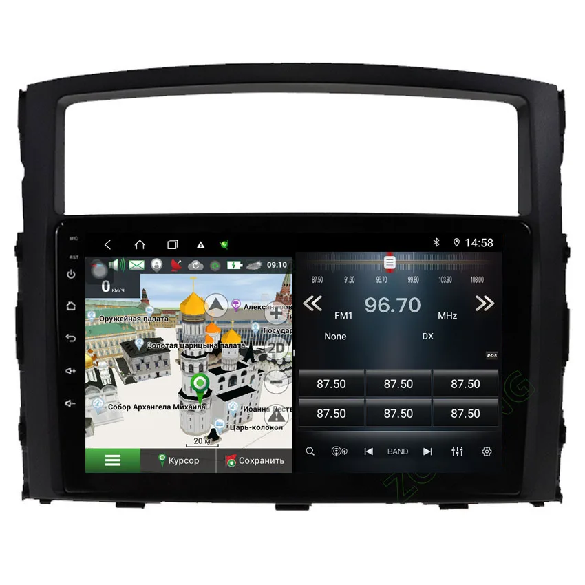 4G DSP Android 12 For Mitsubishi Pajero V90 V93 V97 Car Multimedia