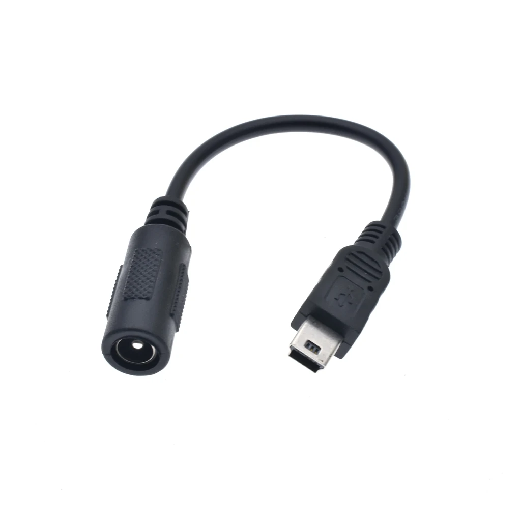 Mini DC Power Adapter DC 5,5x2,1mm zu Mini USB 5V DC Netzteil Lade Kabel Stecker für MP3 MP4 LCD Display