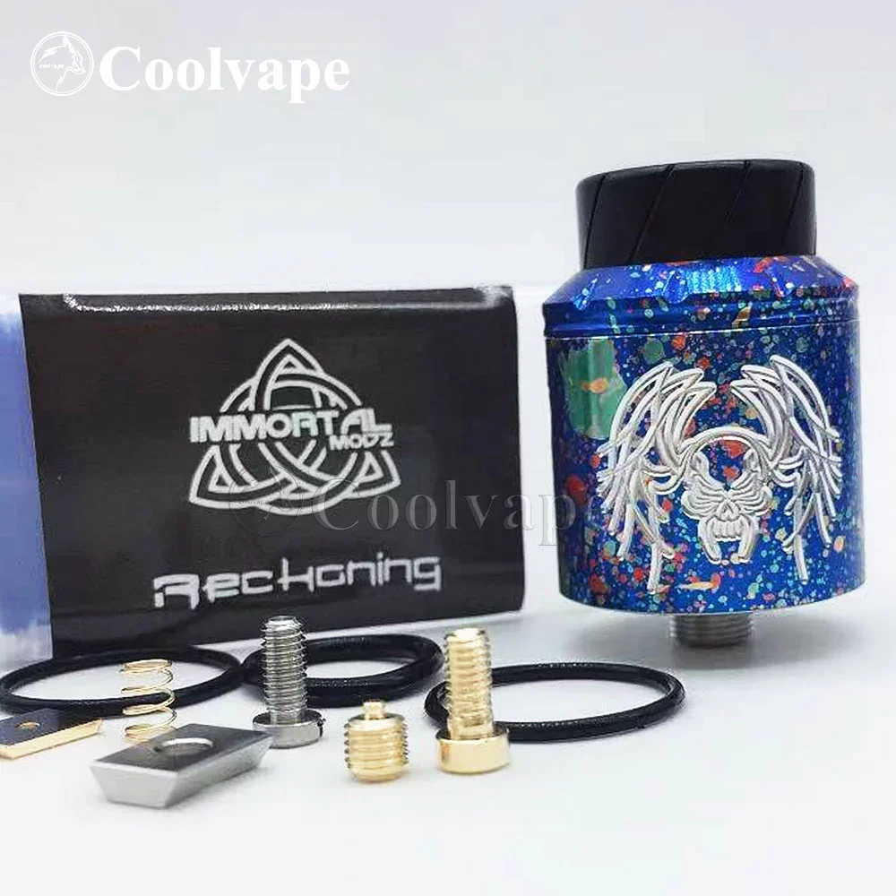 

Hot Reckoning RDA Atomizer Rebuildable Dripping tank Adjustable Airflow 25mm e cigarette Atomizers Vaporizer vape vs haku rda