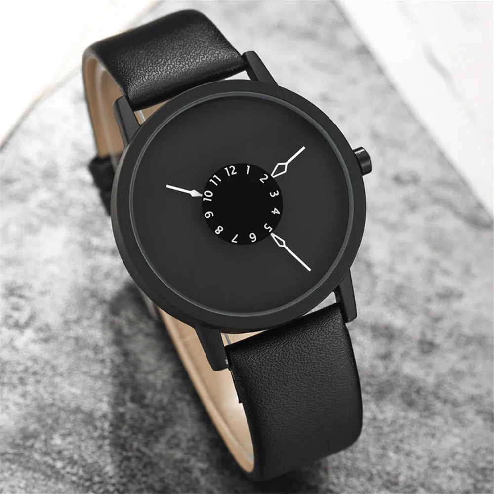 Paidu Creative Watches Men Women Fashion Simple Watches Leather Band Analog Quartz Wristwatches Relogio Masculino Reloj Hombre