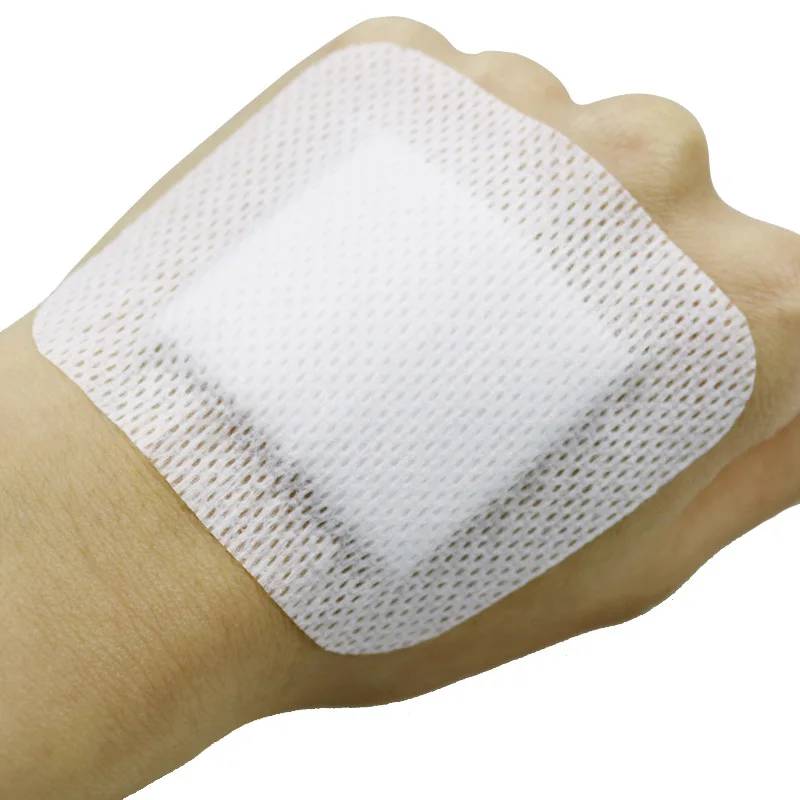 10pcs Sterile Dressing Waterproof Breathable Cushion Adhesive Plaster Wound Hemostasis Sticker First Aid Bandage Emergency Kit