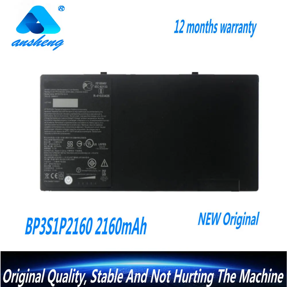 

Genuine 11.4V 2160mAh BP3S1P2160 BP3S1P2160-S Laptop Battery For Getac F110 Tablet Series G8M3X2 441857100001 P/N:24285710000