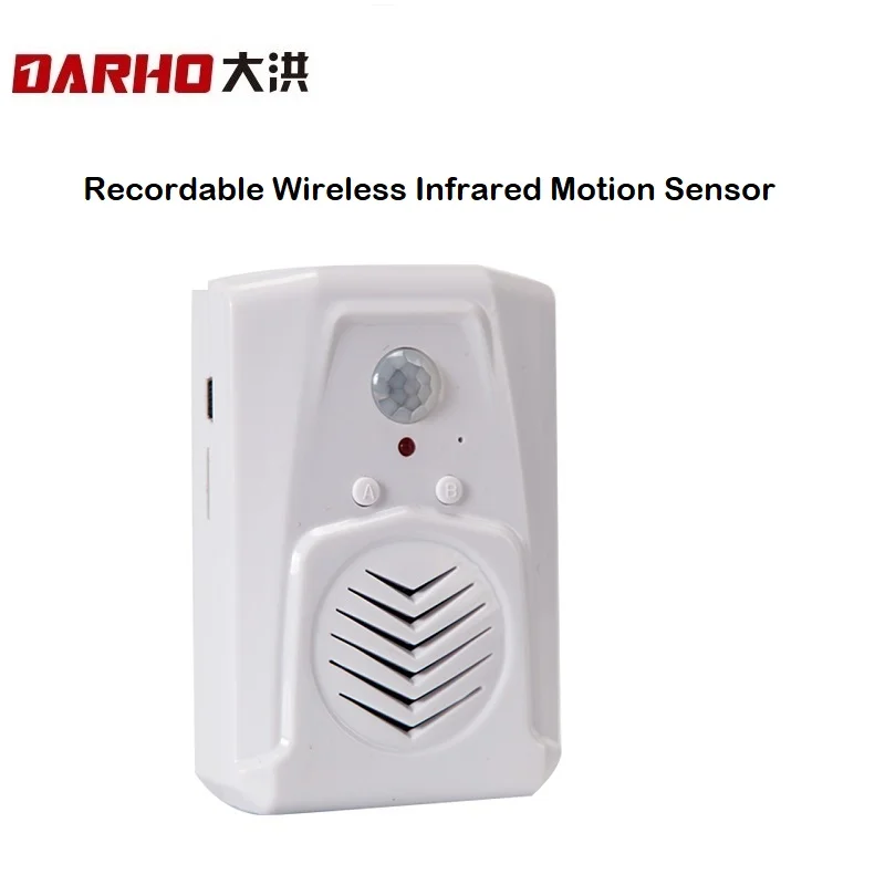 Darho Recordable Wireless Infrared Motion Sensor Epidemic Prevention Reminder For Shop Store Visitor Welcome inder Welcome Chime