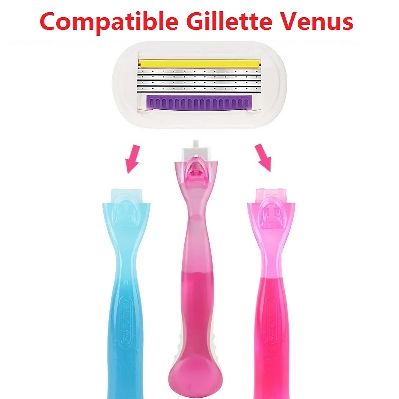 High Quality Safety Razor Blade Women Beauty Bikini Hair Removal Shaving Set Female Venus Shaver Replacement Heads