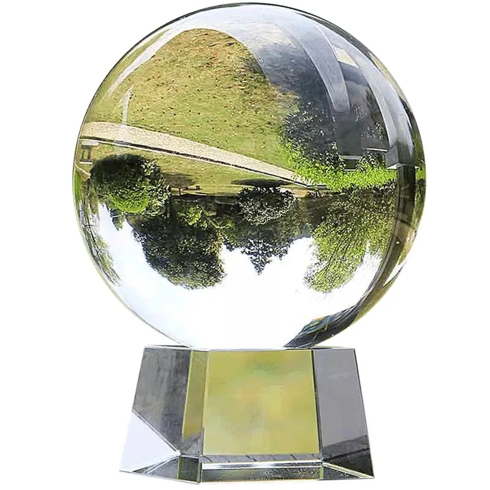 Crystal Ball Large Transparent Crystal Ball Lucky Rainbow Photo Crystal Ball