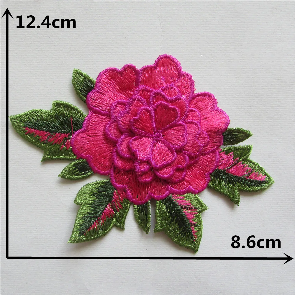 High quality lace fabric 3D flower applications Lace collar DIY sewing Laces Craft materials embroidered for dresses accessories