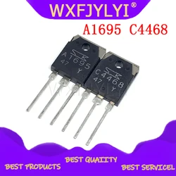4 Stks/partij A1695 C4468 / 2SA1695 2SC4468 TO-3P Gewijd Stereo Paar Nieuwe Originele