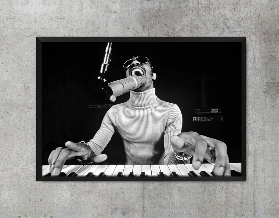 Stevie Wonder Art Poster Print Canvas Wall Picture Painting 12 24 36 47 Inches