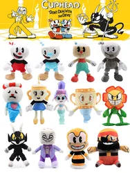 Game Cuphead Plush Toy Mugman Chalice Plushie Boss Ghost King Dice Stuffed Animal Soft Doll PIllow Gift Kids Children Birthday