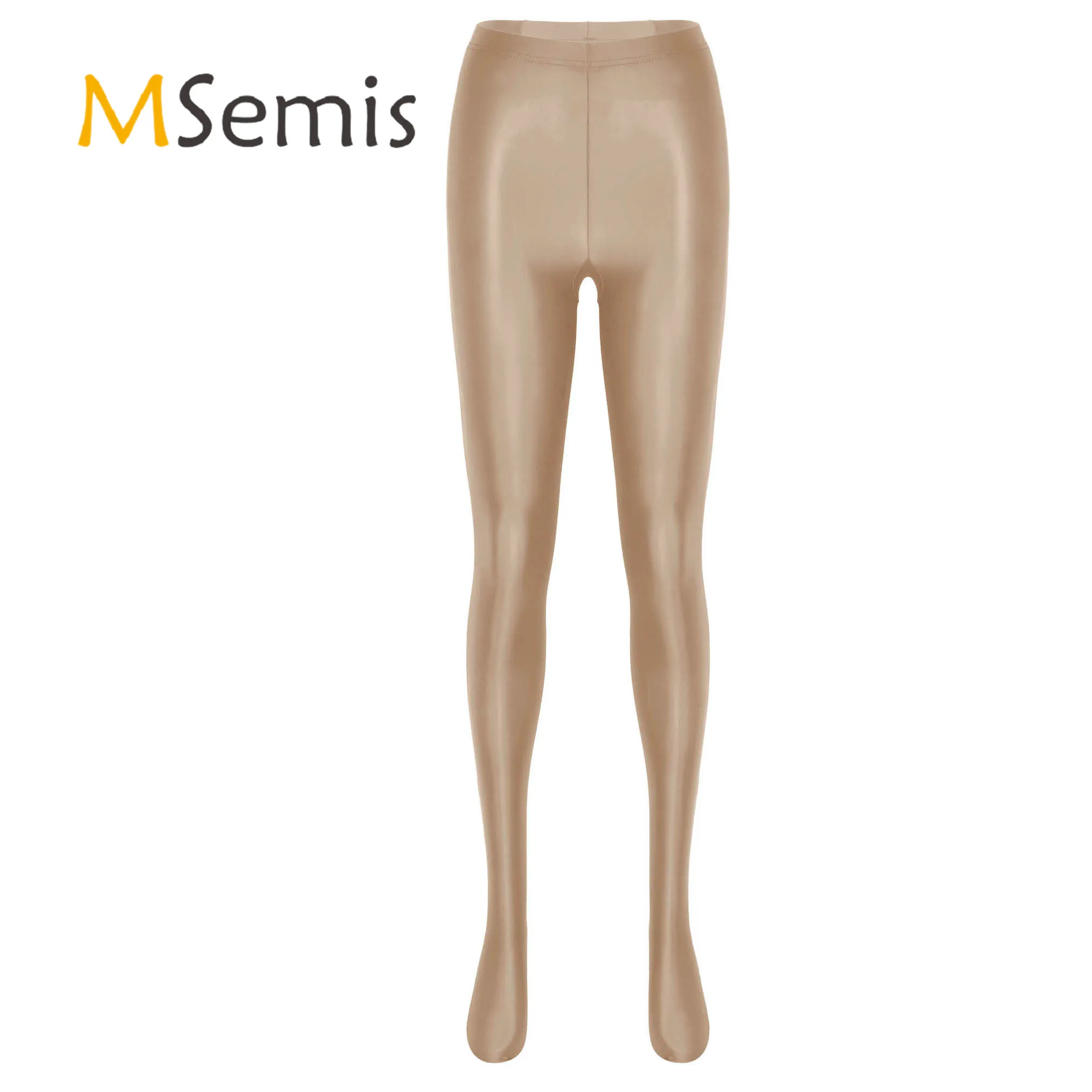 Iç çamaşırı parlak külotlu çorap seksi bayan bayanlar parlak yüksek bel tayt çorap yakın uydurma tozluk