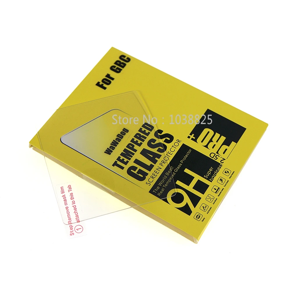 1 Juego de película protectora de vidrio templado antiarañazos para Gameboy GB GBA GBC GBP GBA SP protector de película