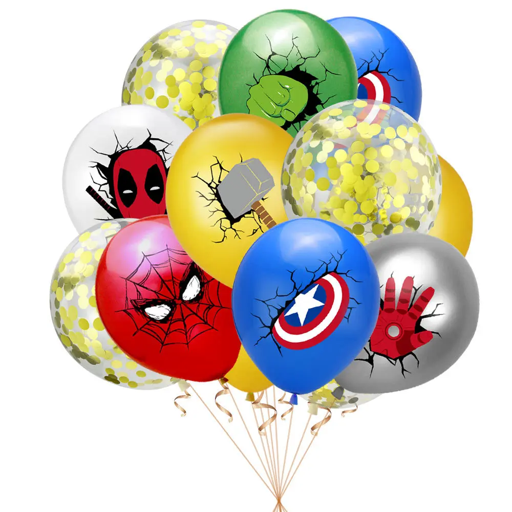 10pcs Disney Party Balloons Spider Super Hero Latex Balloon Baby Shower Birthday Party Decorations Supplies Kid\'s Toy Gifts