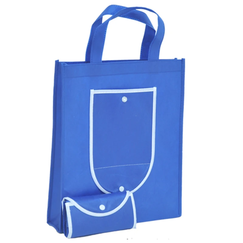 20pcs New Reusable Non Woven Shopping Bag Solid Color Foldable Grocery Convenient Tote Eco-friendly Storage Handbag