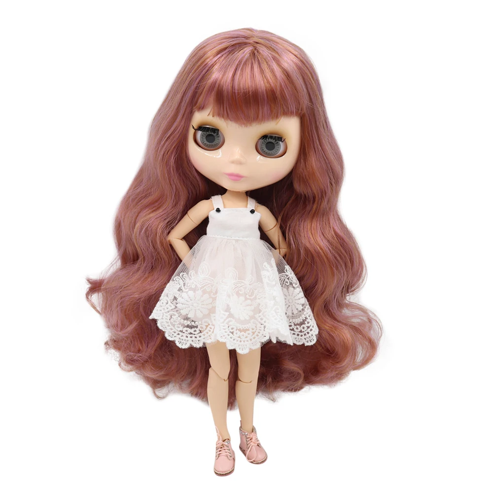 ICY DBS Blyth – Poupée Articulée avec Visage Blanc, Brillant, Noir, Givré, Jouet pour Fille avec Mains Supplémentaires, AB et Panneau, DIY, 1/6 Joint