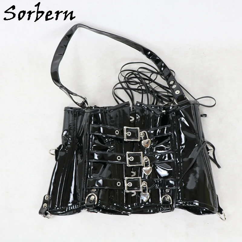 Sorbern-Espartilho Cupless Bloqueável para Mulheres, Patente Vermelha, BDSM, Fetiche, Underbust, Cintura Emagrecimento, Personalizado