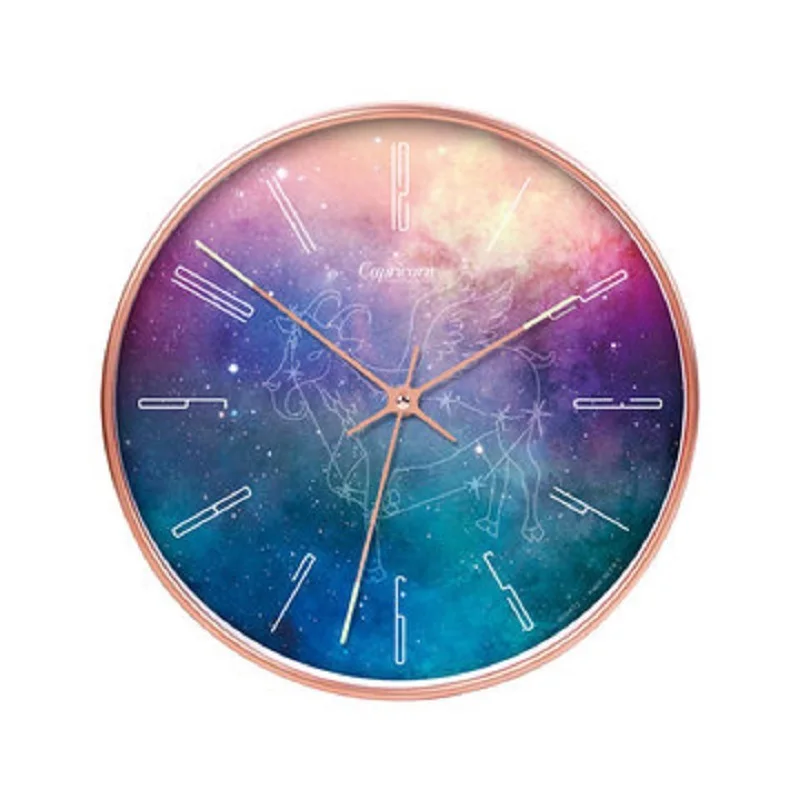 Luminous Constellation  Modern Wall Clock Free Punching Mute Living Room Bedroom Reloj Pared Home Decoration