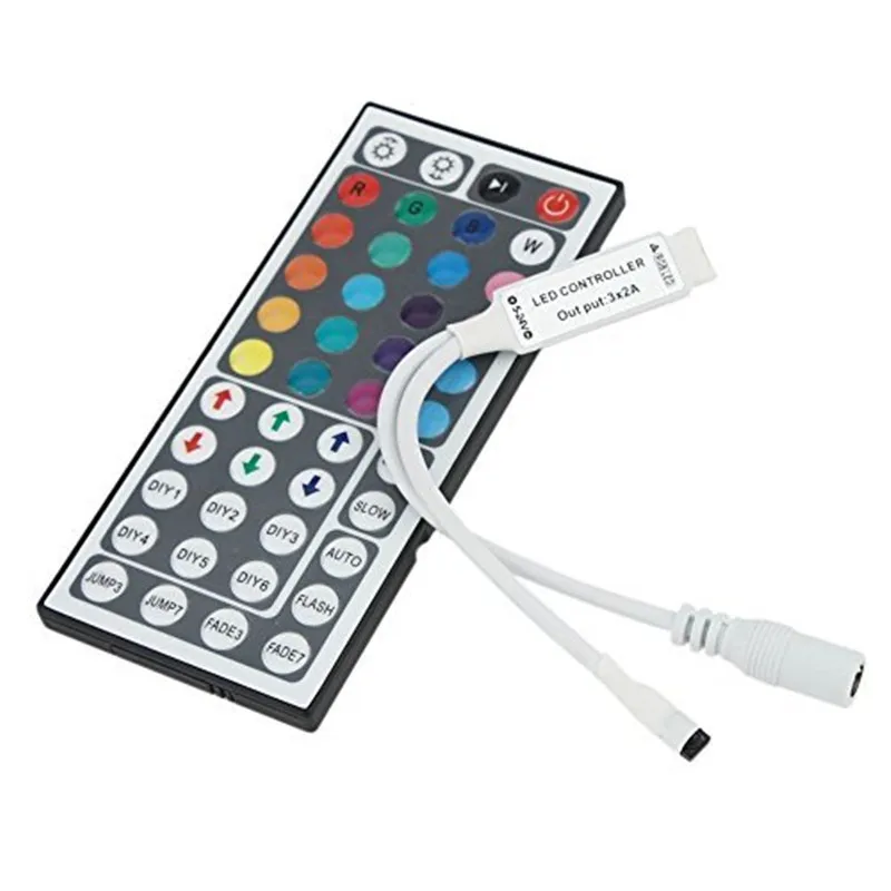 

Led Controller 44 Keys LED IR RGB Controler LED Lights Controller IR Remote Dimmer DC12V 6A For RGB 3528 5050 LED Strip