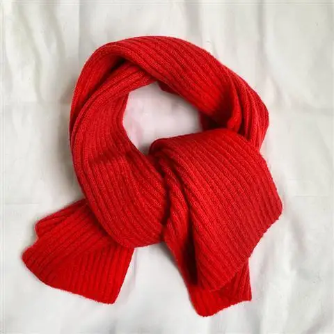 Short Scarf Winter Female Pure Color Wool Knitted Scarf Student Adult Korean Keep Warm Outside In Winter Fashion Scarf Women