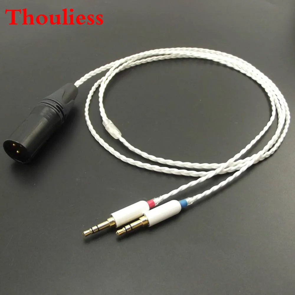 

Thouliess Hi-Fi 4pin XLR сбалансированный штекер DIY наушников обновление аудио кабель для MDR-Z7 Z7M2 MDR-Z1R D6100 D7100 D72004 наушники