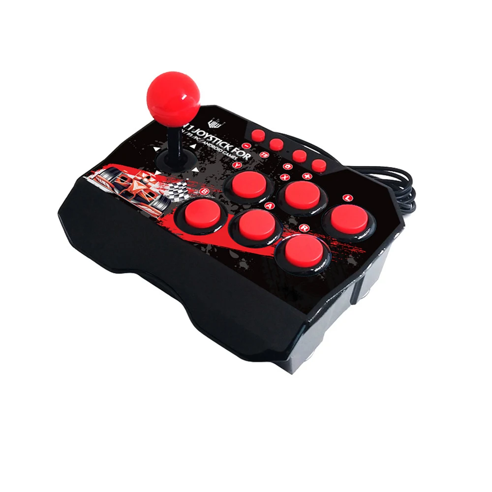 

4 in 1 USB Rocker Game Controller Arcade Joystick Gamepad Street Fighting Stick For PS3/PC for Switch NS for Android Plug