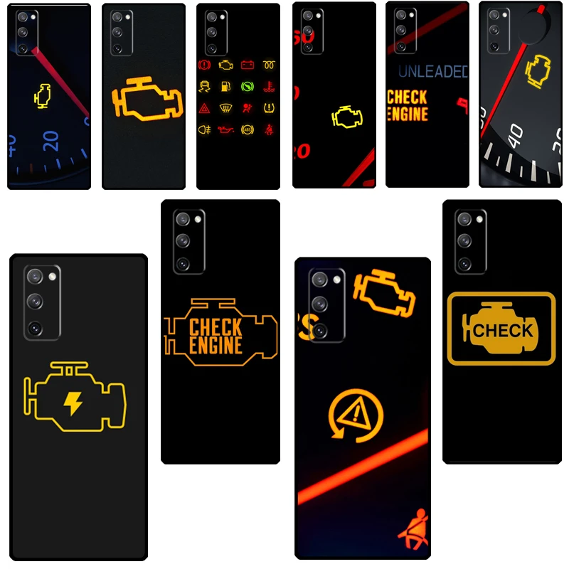 Mechanic Auto Repair Check Engine Phone Case For Samsung Galaxy S21 S20 FE S8 S9 S10 Plus S10e Note 10 Note 20 Ultra Cover