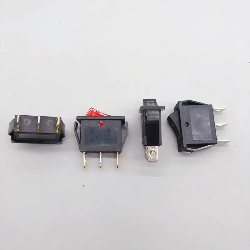 Rocker Switch KCD3  with LED 16A /20A 125V/250V ON-ON/ON-OFF-ON 2/3Position 3Pin Electrical Equipment Power Switch buttons