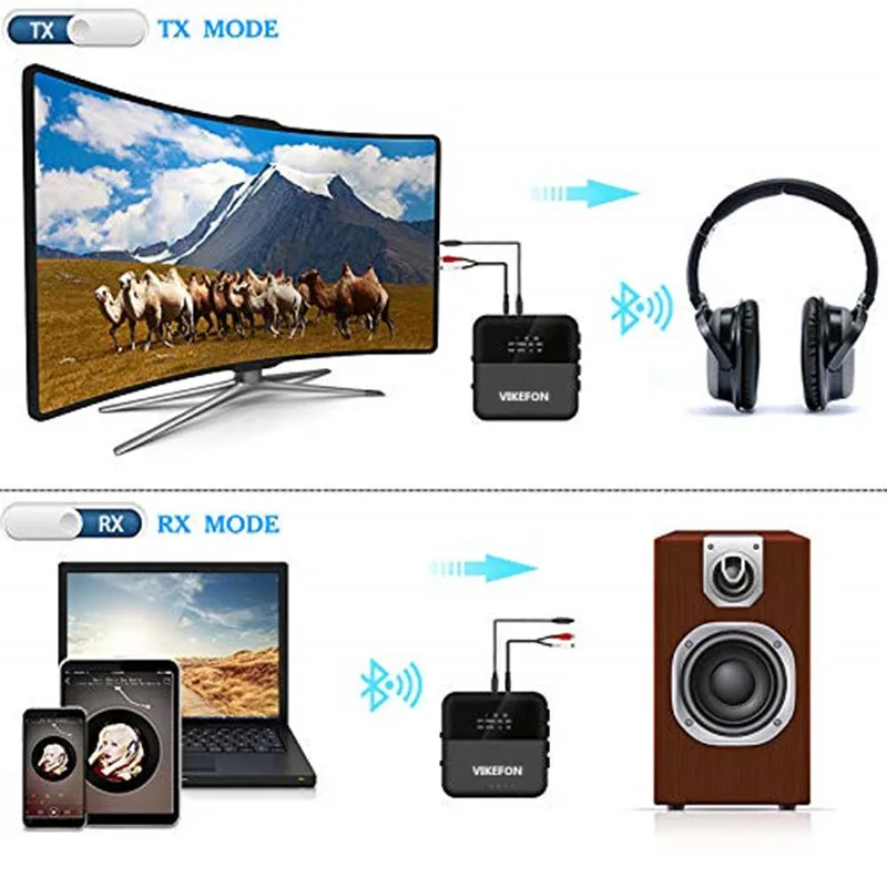 Автоматическое включение, 2019 Улучшенный беспроводной Bluetooth приемник V5.0 aptX HD музыкальный ресивер передатчик аудио 2 в 1 адаптер Aux приемник