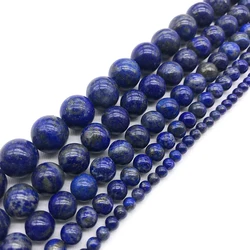 Natural Lapis Lazuli Stone Round Loose Beads 15