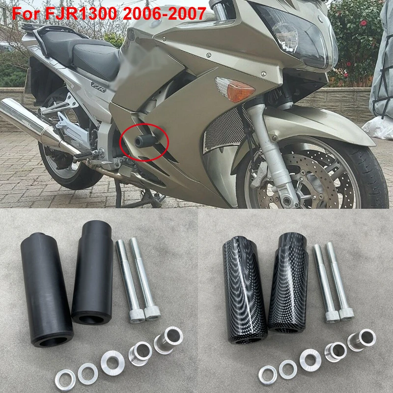 No Cut Motorcycle Frame Sliders Crash Falling Protection For Yamaha FJR1300 FJR 1300 2006-2011 100% Brand New