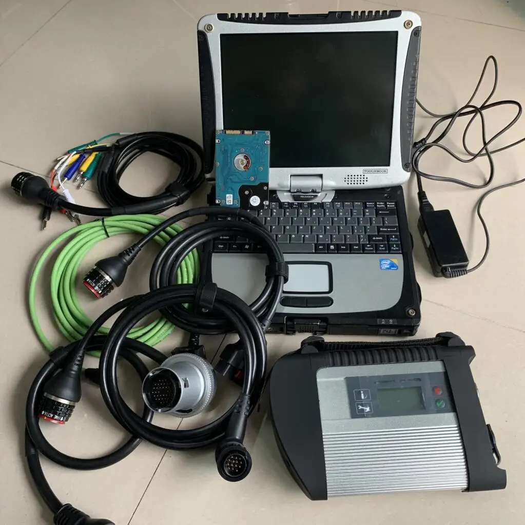 

2025.06 hdd с ноутбуком cf-19 4G mb star c4 mb sd connect компактный полный набор работает для m-bz автомобиль грузовик эксперт диагностический инструмент