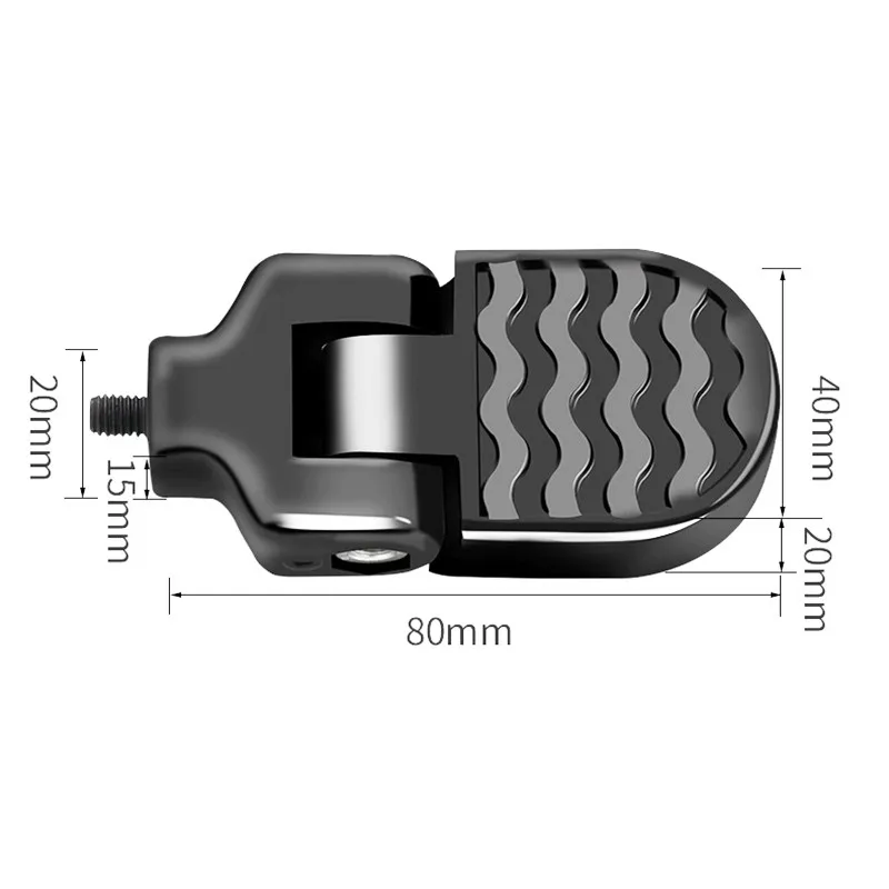 QICYCLE EF1 Foot pedal after manned Foldable Bicycle rear Seat Pedal Electric bike mountain bike black accessories A pair