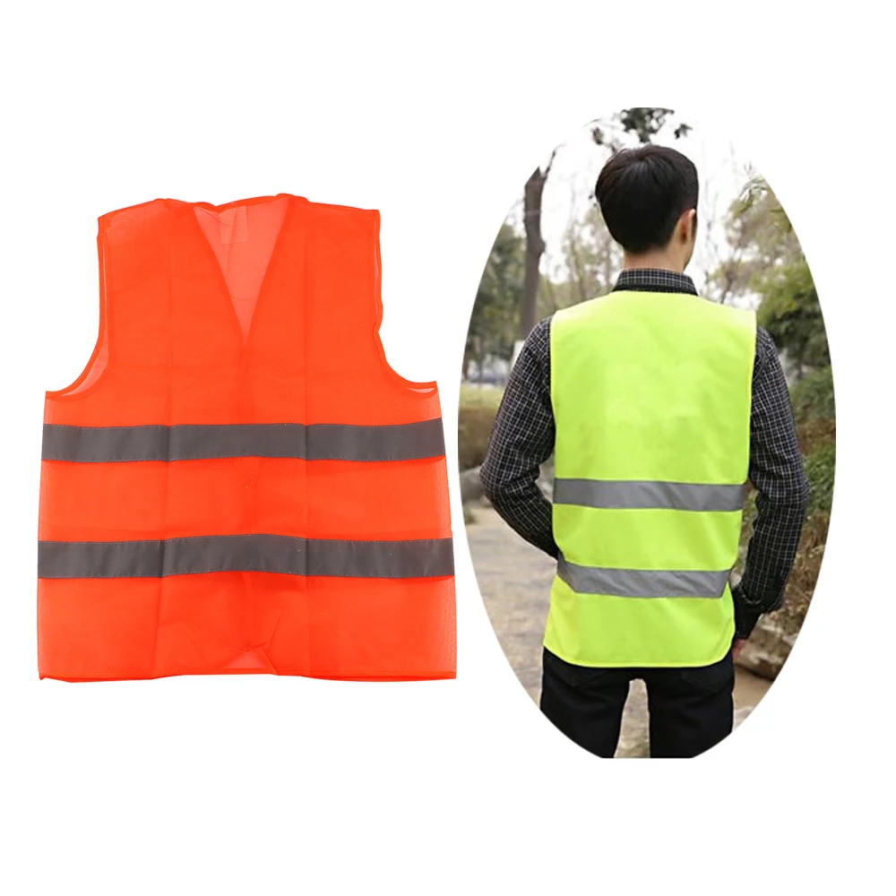 Emergency Car Repair High Visibility Neon Safety Vest Reflective Belt for Outdoor Sports Running Cycling Car Reflective Vest