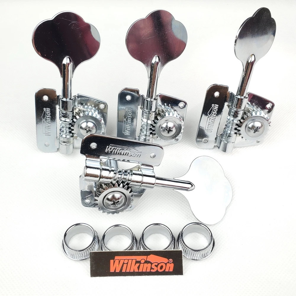 Open Frame wilkinson Electric Bass Guitar Machine Heads Tuners Guitar Tuning Pegs WJBL-200 Chrome Silver Made In Korea