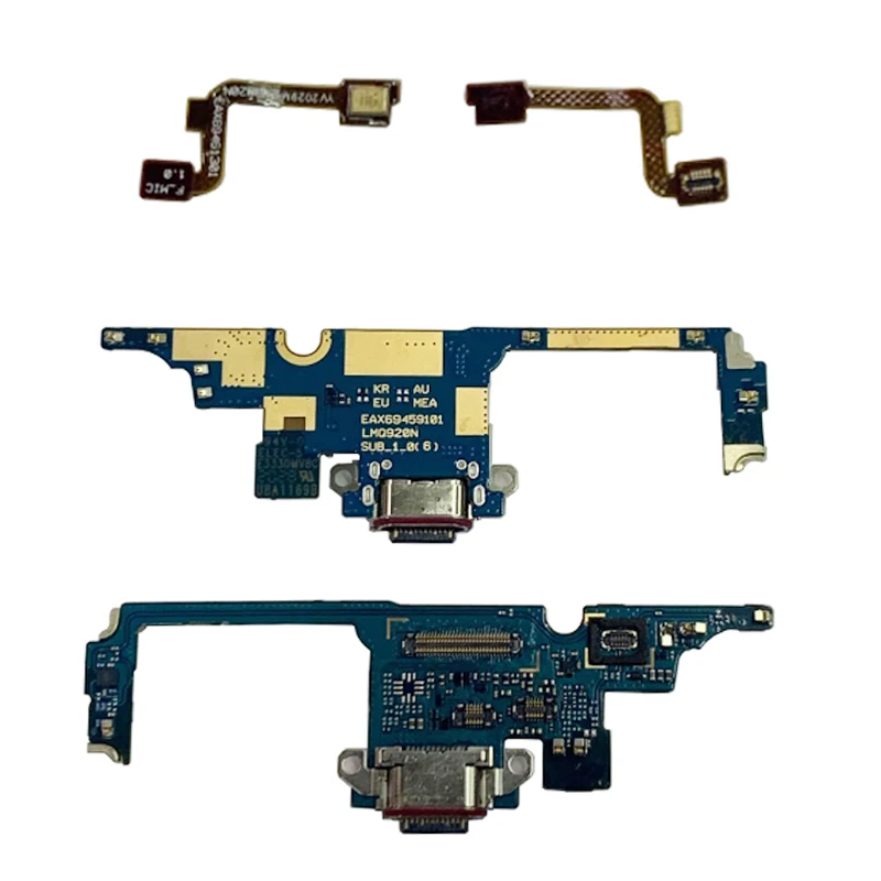 USB Charging Port Connector Board Parts Flex Cable For LG Q92 5G Microphone Flex Cable Replacement Part