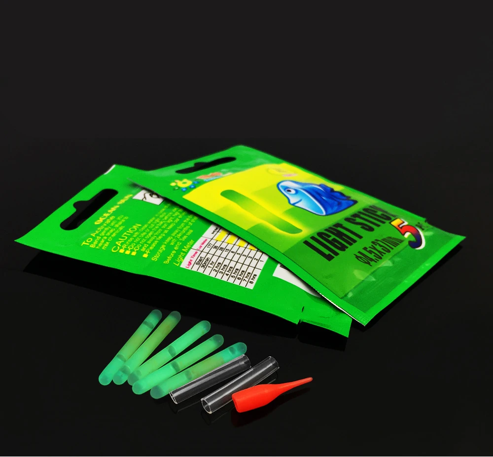 500 Stück 4,5x37mm Leuchtstäbe für Angeln, Nachtleuchtende Angelruten, Chemische Fluoreszierende Leuchtstäbe, Nützlich für Angeln und Pesca – Detail 1