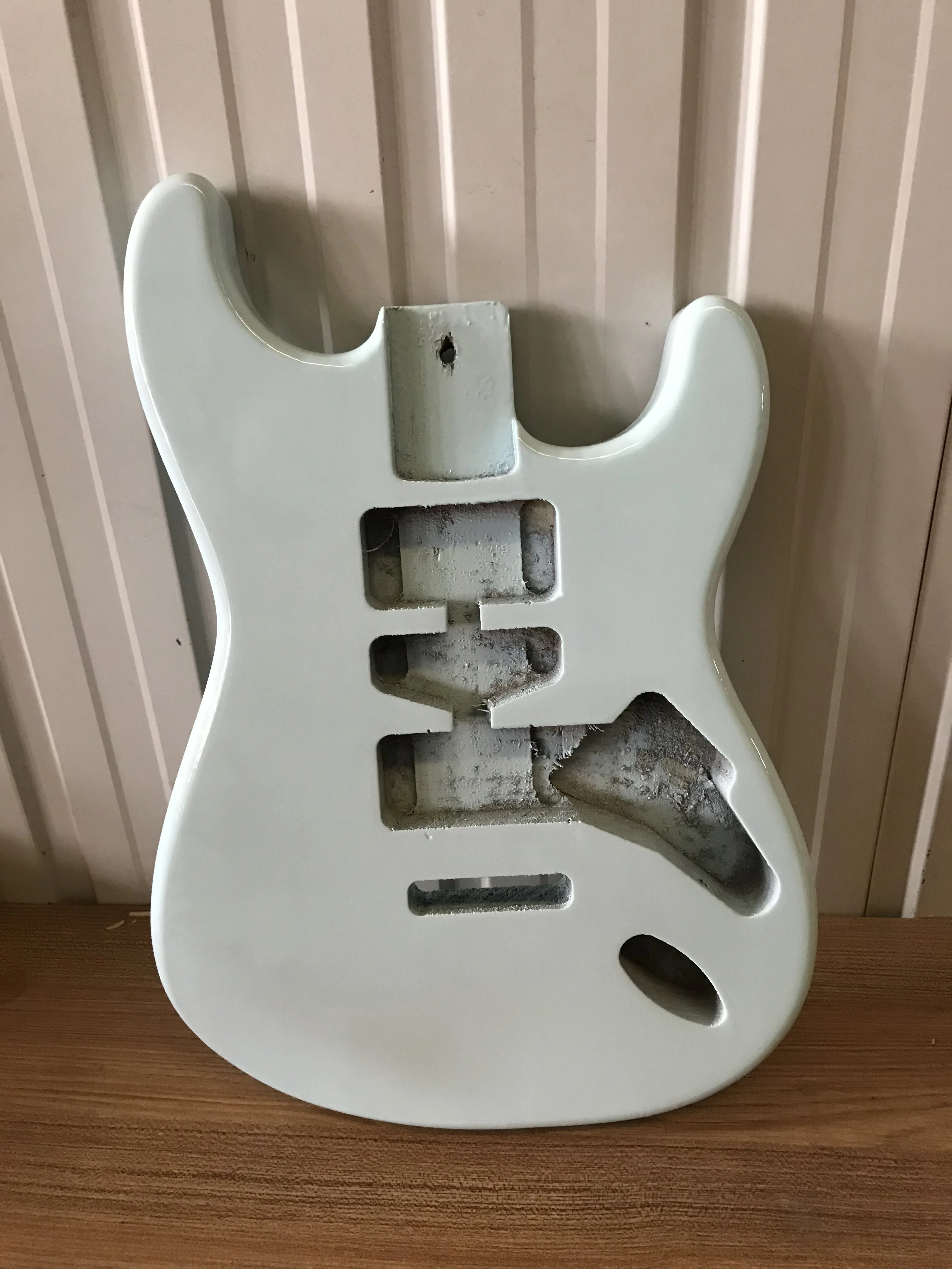 ST Electric Guitar Body Unfinished, Light Green, DIY, Semi-finished Product, Student Professional, ST Guitar Barrel