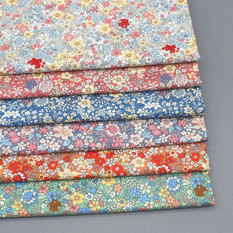 Liberty Fabric Floral Cotton Poplin Printed Vintage Muslin Textile Sewing Accessories By Half Meter