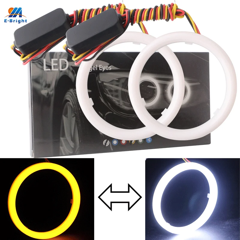 

2PCS Angel Eyes Halo Rings Cotton Lights 12V Car Motorcycle Headlight White/Yellow 60mm 70mm 80mm 90mm 95mm 100mm 110mm 120mm