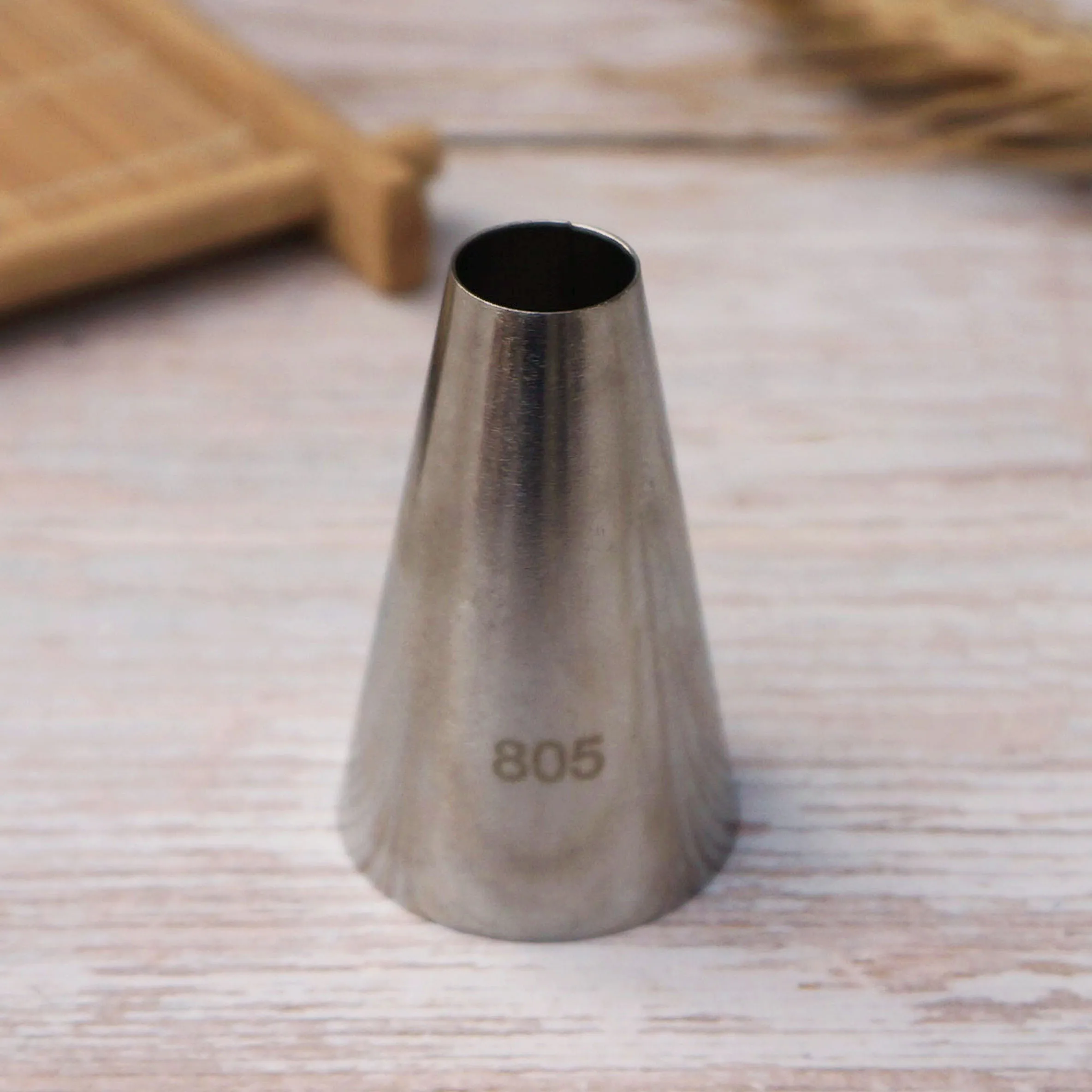 #805 806 Round Piping Nozzles Pastry Tips Cake Cream Decorating Baking Tool Stainless Steel Cupcake Cookie Icing Macaroon