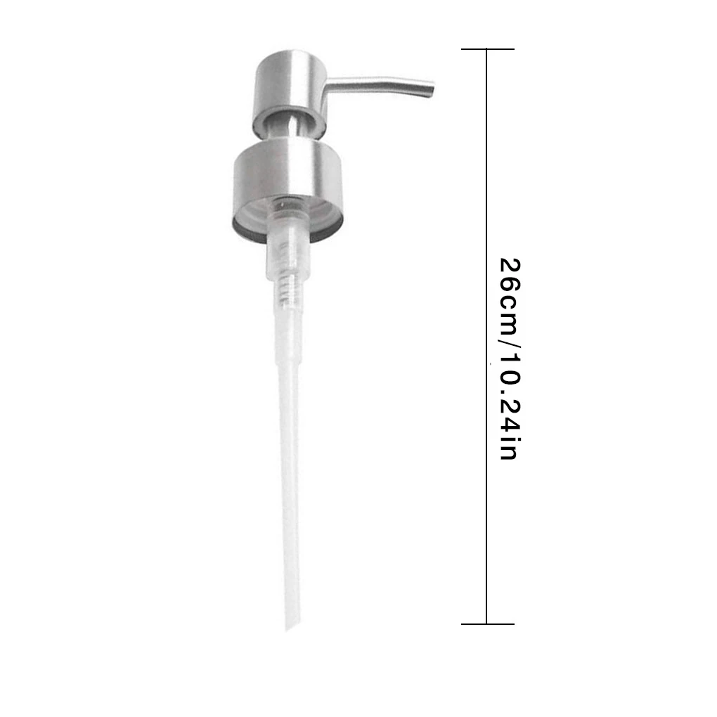 Hand Liquid Soap Pump Dispenser Nozzle for Bathroom Kitchen Stainless Steel Foam Sink Liquid Soap Nozzle Bathroom Accessories