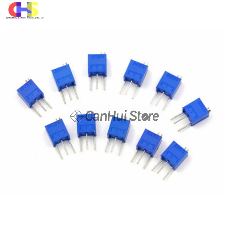 10pcs 3266W 3266 102 202 1M Multiturn Adjustable Trimpot Trimmer Resistor Potentiometer 1K 2K 5K 10K 20K 50K 100K 200K 500K Ohm