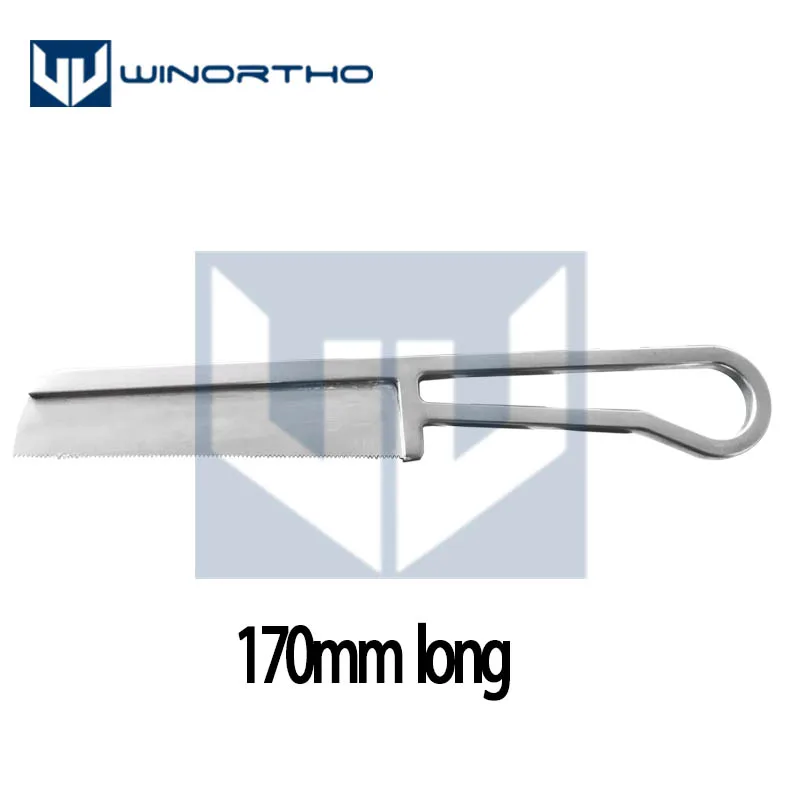 Hard Backed Orthopaedic Saw 0.4mm cut Stainless Steel 140mm long veterinary orthopedic instruments view 4