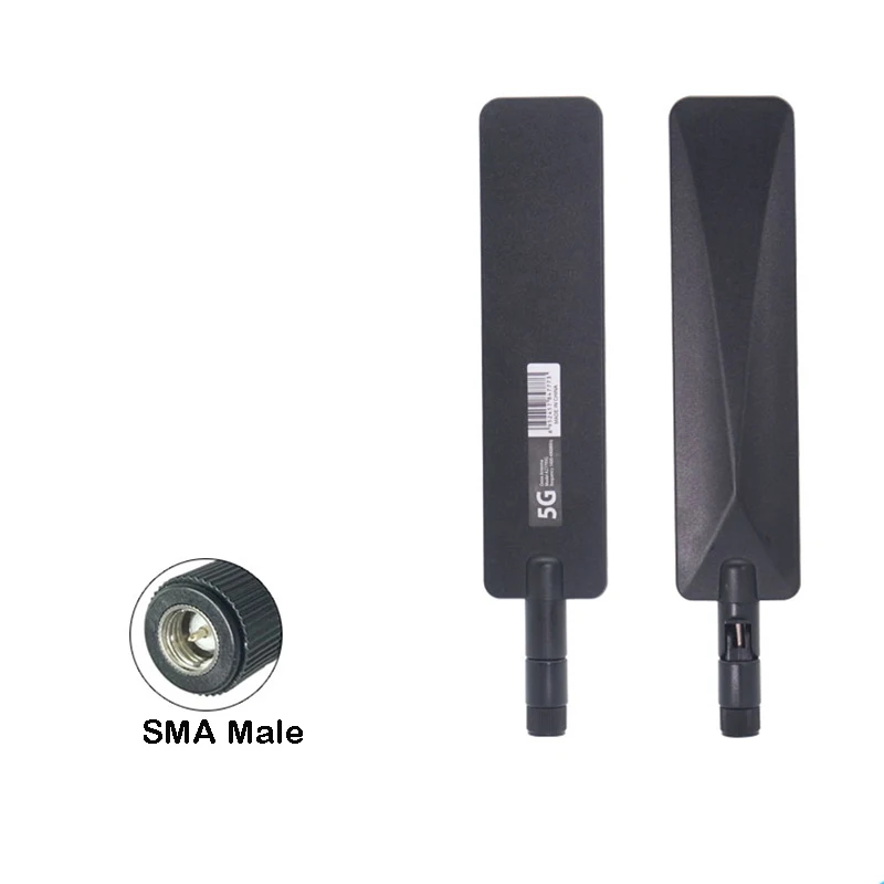 2PCS 5G Full Netcom LTE Omnidirectional GPRS GSM 2G 3G 4G Router Glue Stick Antenna Folding Boat Oar High Gain 22DBI SMA Male