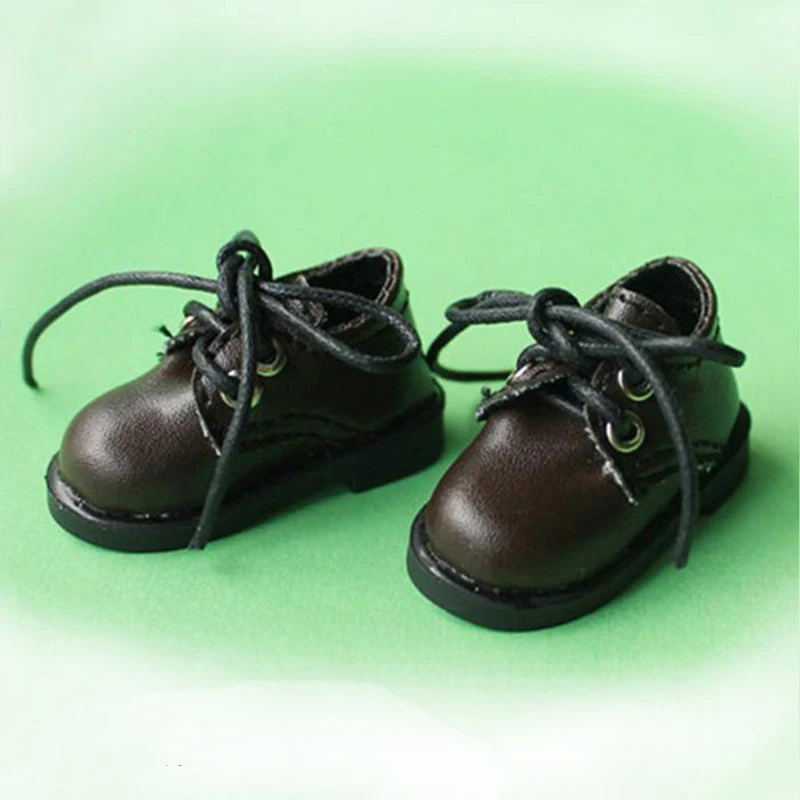 BJD shoes 1/6 YOSD student shoes 5cm length shoes for 1/6 YOSD doll 4 colors doll leather shoes doll accessories