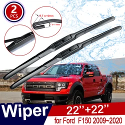 Escobilla de limpiaparabrisas para Ford F150, cepillos de parabrisas delantero, pegatinas, productos de 2009, 2020, 2010, 2017, 2018, 2019, 2 uds.
