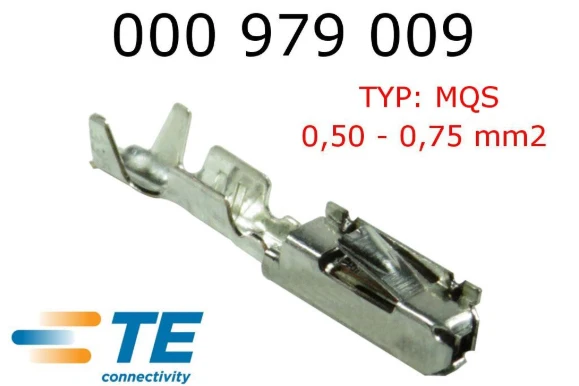 Darmowa wysyłka 1000 sztuk terminal pin złącze samochodowe wtyczka MQS Kabel 000 979 009 E cruise 963715-1 N 907 647 01 dla przełącznika