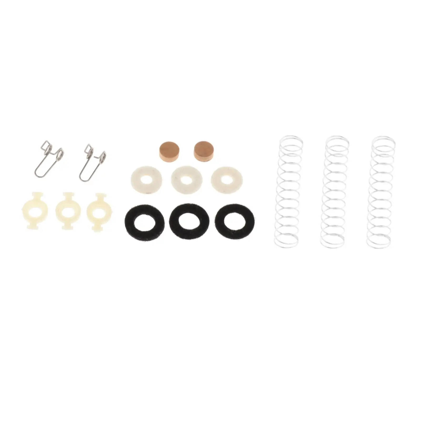 Set of 16 Trumpet Piston Valve Repair Kit w/ Piston Spring Felt Pad for Trumpet Cornet Parts