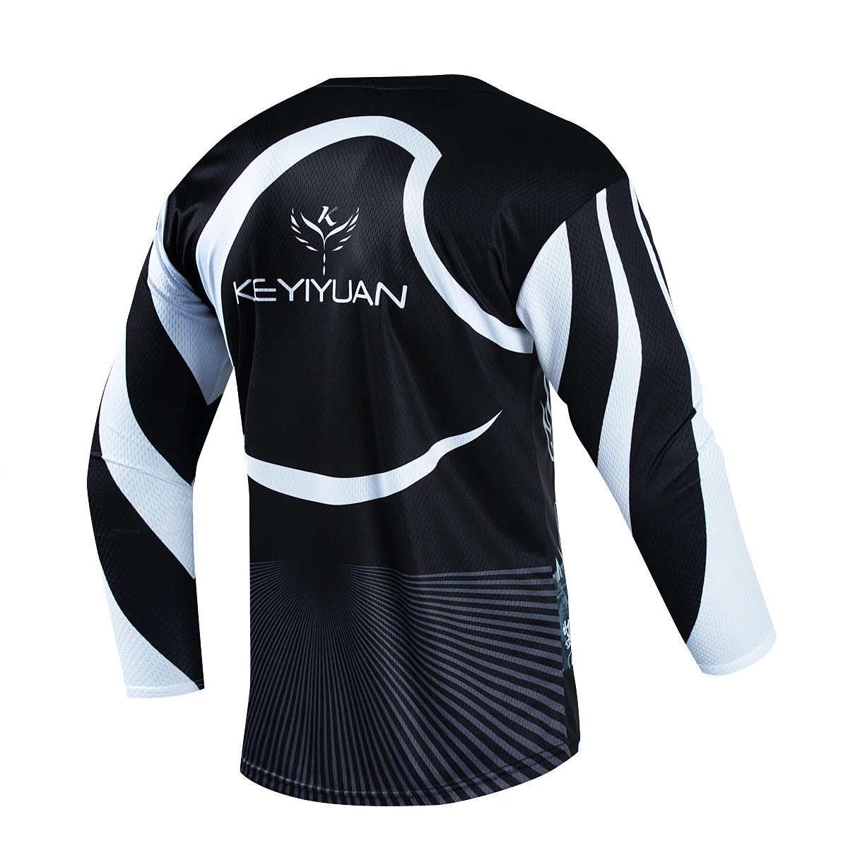 KEYIYUAN 2023 Men Long Sleeve MTB Jersey Motocross T Shirt Summer Downhill Clothing Tricota Ciclismo Hombre Fietskleding Heren