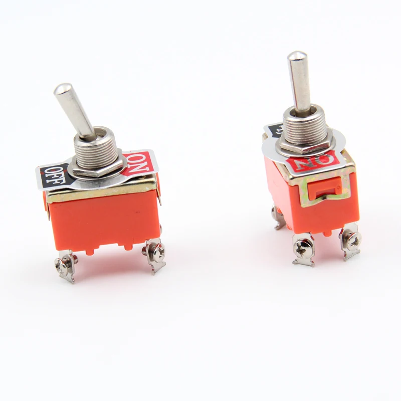 1 PCS E-TEN1221 15A 250VAC 4PIN AAN-UIT tuimelschakelaar De schakelaar micro schakelaar orange