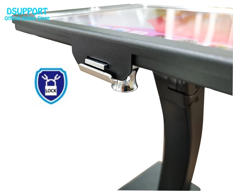 Caso apto para 10.2 polegada ipad 7/8/9 tablet pc suporte suporte de exibição quiosque bloqueio de montagem gabinete